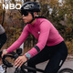 MBO New Color LightWarm Women's Autumn and Winter Light and Warm All-Match Fleece Cycling Jersey C171 Moon White M