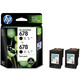 
HP original HP 678 ink cartridge HP1518254845183548CZ107AA printer black color ink cartridge HP 678 dual black set