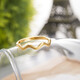 Trendy Acer Heart-beating Brushed Gold Gold Ring Women's Ring Ring Birthday Gift Price Approximately 1.05g