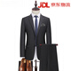 LILANZ's men's suit slim fit business professional formal two-piece groom's wedding dress gam-C87882 suit-trousers violet two-piece set S (weight 80-100Jin Jin equals 0.5 kg)