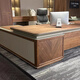 Aesthetic New Chinese Style North American Black Walnut Desk Boss Desk Simple Modern Solid Wood Executive Desk President Desk and Chair Combination Size Customization (Contact Customer Service)