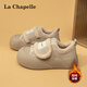 La Chapelle women's shoes winter velvet Velcro board shoes warm and versatile casual cotton shoes for women-Q1001 off-white 38
