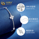 CHINA GOLD PT950 platinum bracelet for women, lucky four-leaf clover platinum bracelet, practical Valentine's Day birthday gift for girlfriend, today/next day delivery* platinum lucky four-leaf clover bracelet, about 2.3g