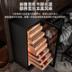 Kelong 608C cigar cabinet, constant temperature and humidity, water ion ammonia removal, smart WiFi, IoT control, air-cooled cedar wood liner shelf, alcohol feeding, water circulation compressor, refrigeration cigar cabinet, obsidian black 1 sober cigar cabinet + cedar wood liner shelf + purified ammonia + WiFi