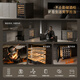 Bacchus YC-150 red wine cabinet 82cm high embedded seamless 51 bottles thermostatic cabinet multi-function constant humidity wine cabinet air-cooled frost-free double-door home living room kitchen cabinet first-class energy efficiency - single temperature side light strip frost-free air-cooled wine cabinet 150L