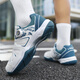 Brand genuine counter badminton shoes men's shoes women's shoes new shock-absorbing breathable sports shoes lightweight net 9107 white light blue 41