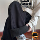 NYING fleece pants men's 25 autumn and winter new trendy brand retro warm sports casual pants large size loose straight trousers black fleece XL (130-150Jin Jin equals 0.5 kg)