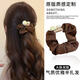 Simple Pearl Large Intestine Hair Tie 2025 New Rubber Band Women's Hair Elegant Leather Case High-Looking Hair Tie Black Dark Coffee Pearl Large Intestine Hair Tie