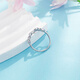 Beijing Gold Trading Center Co., Ltd. platinum ring pt950 interlocking love platinum ring female birthday Valentine's Day gift for girlfriend and wife about 2.73g