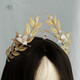 Yingtang flower laurel wreath diy material bag handmade hair accessories laurel olive leaves headband crown forest princess hair accessories laurel olive diy homemade material bag