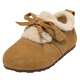Belle Children's Shoes Plus Velvet Birkenstock Shoes 2025 Winter New Girls' Warm Wool Cotton Shoes Little Girls Casual Shoes Camel 26