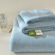 Fantasy winter milk velvet sheet single piece thickened plus plush blanket coral velvet winter plush single quilt cover blanket baby blue A type maternal and infant grade milk velvet suitable for naked sleeping three-piece set sheet 240x270cm + pillowcase pair