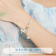 Half new foot silver enamel butterfly bracelet bracelet for women 99 silver curved tube new Chinese style versatile half bracelet half chain Taoyaoqiyu half bracelet