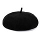 Old man's hat men's thin style old man's woolen beret middle-aged and elderly father's painter's hat cloth hat octagonal hat black_autumn and winter woolen M (58-59cm) one size
