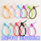 Silicone straps, color data cable bundles, multifunctional jewelry keychains, cable organizers, accessories storage pendants, 10 cable ties
