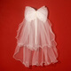
A short and simple super fairy registration photo props bride's main wedding dress and get engaged with white deer - double-layer curly veil about 50cm_