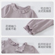 Bali piggy baby girl T-shirt autumn long-sleeved clothes children's autumn clothing sweet and cute lace doll shirt spring and autumn girls' tops Orchid Purple 90