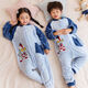 Ultraman men's and large children's flannel one-piece pajamas autumn and winter thickened boy baby children's coral velvet sleeping bag Ultraman men's thin style 125
