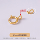 Cipu 18k gold spring buckle head closed accessories pearl women's necklace bracelet diy material word printing plate universal connection buckle place an order remarks color (no remarks default K yellow)