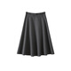 OSA [jupe parapluie de Hepburn] Jupe grise épissée française pour femmes 2025 Nouvelle jupe mid-longueur en ligne A-Line M gris foncé M