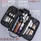 GPHF Japanese toiletry storage bag toiletry bag men's travel portable storage business trip skin care products dry and wet separation large capacity brown travel toiletry bag