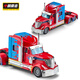 Medium quality American large truck car model large alloy children's toy car simulation tractor truck model transport truck American alloy heavy truck tractor/Optimus Prime painting