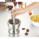 Zhewei German Seiko quality German Seiko stainless steel garlic pounder medicine jar cup garlic press garlic masher stone mortar for pounding