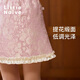 Little Naive girls three-dimensional jacquard ear skirt autumn and winter children's skirt pink 120