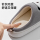 Pig Daddy Children's Cotton Slippers Boys Autumn and Winter 2025 New Home Indoor Non-Slip Girls Baby Cartoon Slippers Gray 22