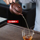Yixing genuine purple sand pot famous household teapot single Kung Fu tea set handmade large and small capacity antique Gu Zhengqing antique - upgraded ball hole medium 315ml Yixing straight hair + rope pad + certificate + shockproof packaging