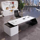 Painted boss desk executive desk simple modern fashion office president desk manager supervisor office desk and chair combination left side cabinet 1.6 meters fashionable desk
