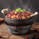 Solid alcohol stove small hot pot household cast iron griddle pot special pot alcohol pot new open stove 27cm with lid thickened cast iron pot (solid wax + hemp rope) + windproof alcohol stove 22cm