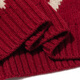 Da Vinci password pure wool knitted hat scarf dual-purpose autumn and winter 2025 new fashion scarf for women warmth to give girlfriend gift dark red 27cm*25cm