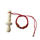 Purely natural Zanthoxylum wood molar stick for infants 6 months old Zanthoxylum bungeanum 3 baby toothpaste anti-eating hand artifact chewing fun Baseball pacifier style Zanthoxylum bungeanum + Pisces red rope bracelet-bag