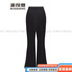 BOSIDENG women's down pants 2025 new casual, comfortable and warm high-waisted bell pants B250445106 black 8056 XS 155_62A_reference weight 95Jin Jin is equal to less than 0.5 kg