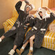 Gongdie thermal storage mikko winter couple nightgown women's velvet thickened cute cartoon hooded pajamas