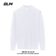 GLM crew neck sweater men's autumn and winter trendy knitted sweater men's casual bottoming sweater men's black L