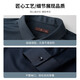 Talented men's long-sleeved shirt cotton soft spring and autumn new jacquard texture knitted shirt draped and easy to care for dark blue