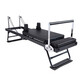 Pilates core bed, dual-use folding yoga bed for merchants, gym yoga studio, private aluminum alloy teaching high-end equipment, black folding yoga bed S1 latex spring dual-use model, no installation required, door-to-door delivery
