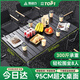 Lingli camping table egg roll table outdoor folding table and chairs picnic stall barbecue travel picnic portable table and chairs