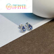 Zezhijia 0.75 carat tanzanite earrings for women, colored gemstones, 925 silver inlaid tanzanite earrings