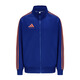 Adidas Jacket Men's Spring and Autumn Running Sports Knitted Stand Collar Jacket Outdoor Sportswear Blue Orange XL