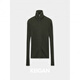 KEIGAN studio/black label imported & German BIELLA washable wool layered double zipper bottoming cardigan seaweed green S 34 (delivery within 25 days of booking)
