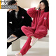 Modal 2 set price Couple pajamas autumn and winter style coral velvet 2025 new flannel thickened velvet warm home clothes MX6613 couple set 2XL female + male XXL