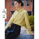 Navigare Italian small sailing women's long-sleeved shirt 2025 autumn new cotton skin-friendly shirt corduroy top Chiffon Yellow S