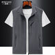 Multi-pocket vest men's outdoor thin fishing loose custom vest work clothes for middle-aged and elderly people in autumn, autumn, dark blue M