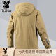 Playboy Pure Cotton Mid-Length Workwear Down Jacket Men's Winter New Middle-aged and Elderly Plus Velvet Thickened Warm Cotton Jacket 2228# Military Green M Suitable for 90-110 Jin Jin equals 0.5 kg