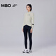 MBO New Color LightWarm Women's Autumn and Winter Light and Warm All-Match Fleece Cycling Jersey C171 Moon White M