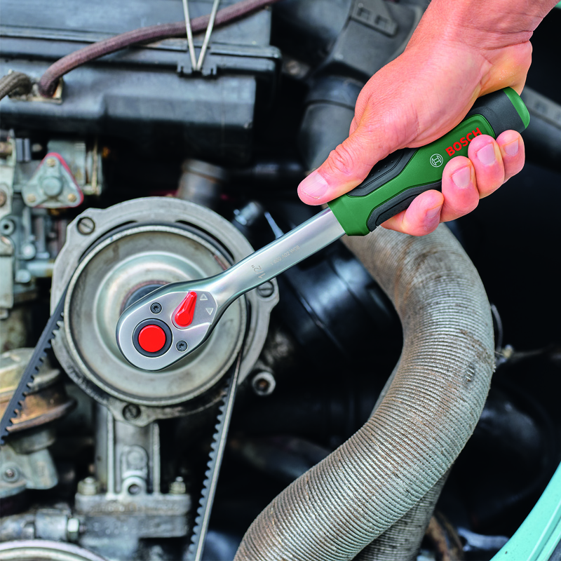 Bosch (BOSCH) 132-piece fastening tool set dual-hand hexagonal ratchet socket wrench screwdriver bit tool box mixed set