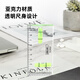 Deli mini level high-precision level relying on ruler level gun precision transparent ruler body 100mm